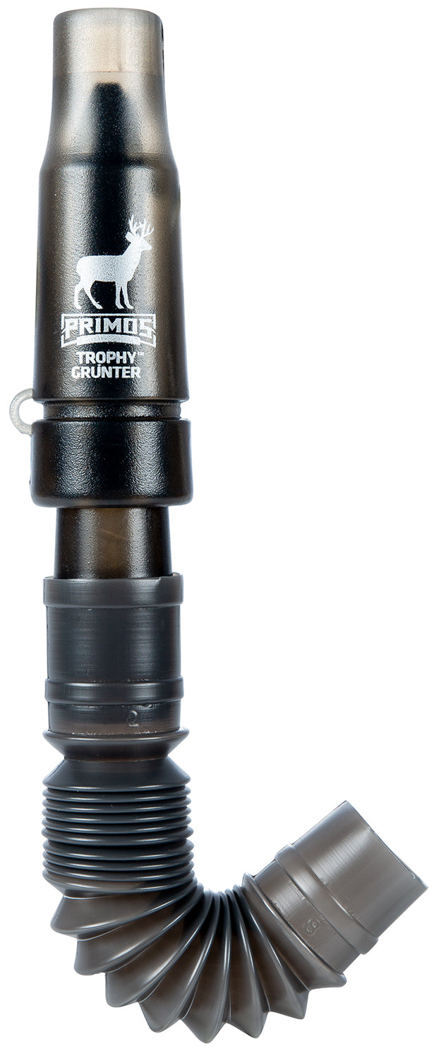 Primos Trophy Grunter 707 Deer Call - Single Reed, Expandable Hose, Black Plastic