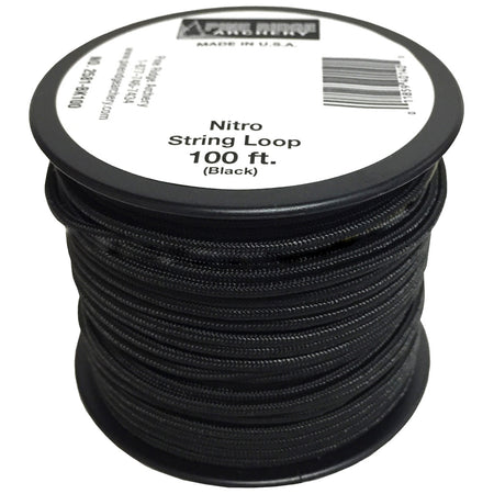 Pine Ridge Nitro String Loop Black 100 ft. Braided Low-Stretch
