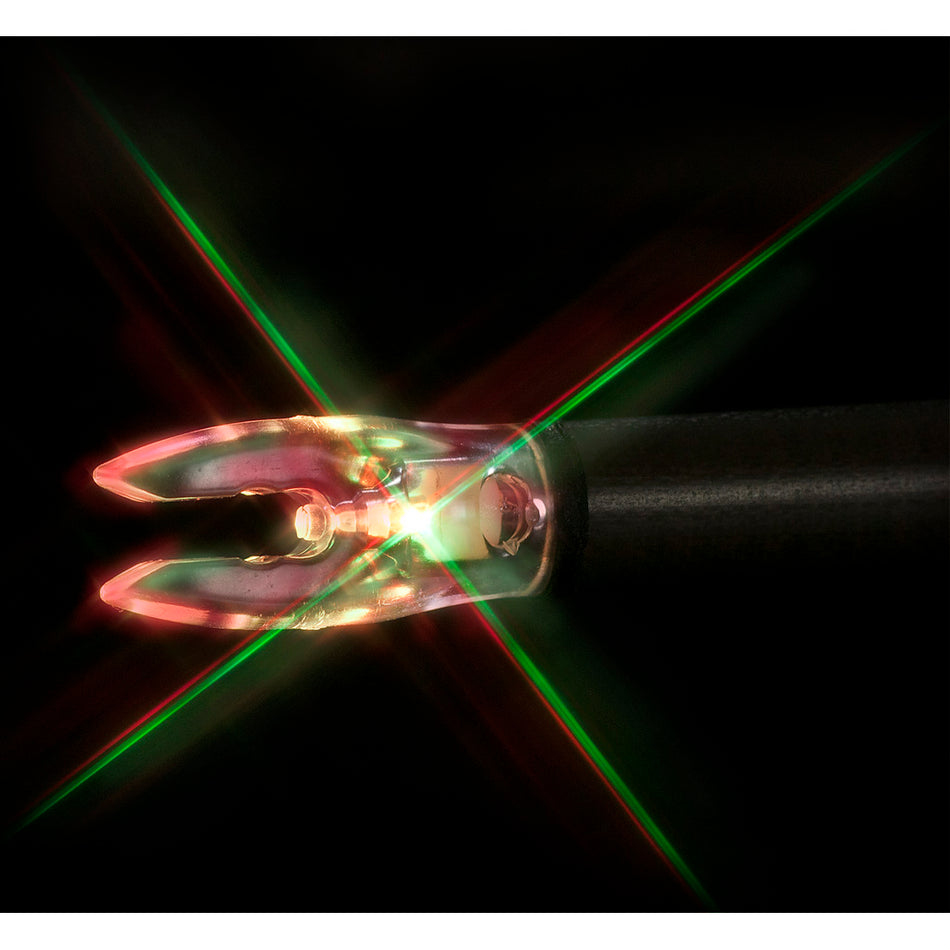 Nockturnal FIT Strobing Red/Green Lighted Nocks 3-Pack