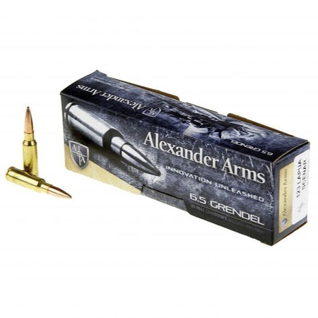Alexander Arms 6.5mm Grendel AG123LSBOX Lapua Scenar Lapua Scenar Boat Tail Open Tip Match 123 Grain
