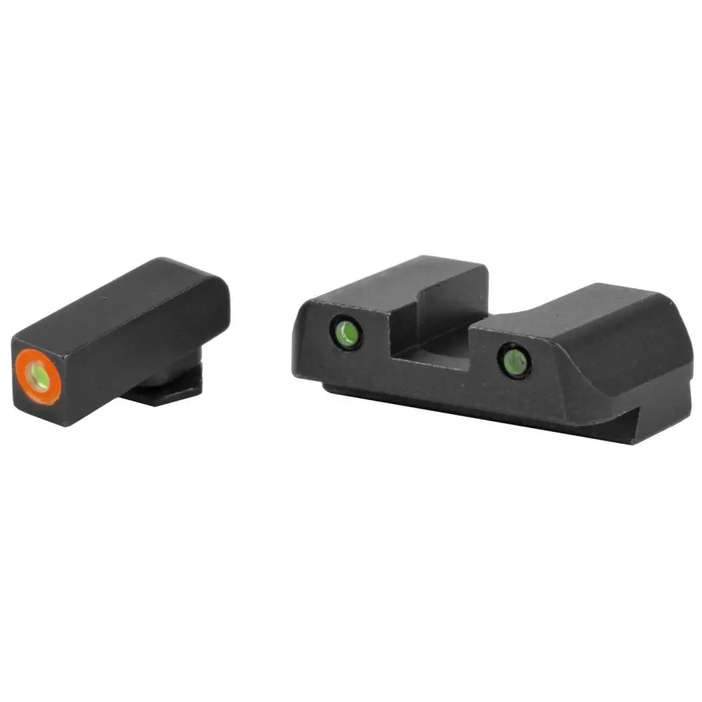 AmeriGlo Spartan NS ProGlo Orange Front + Pro Op Green Rear for Glock 17 19 22 23 26 27 33 34 35