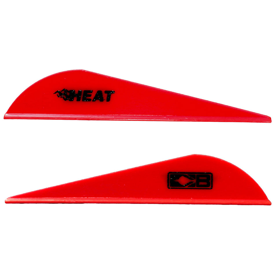 Bohning Heat Arrow Vanes Red 36-Pack - 2.5 Inch