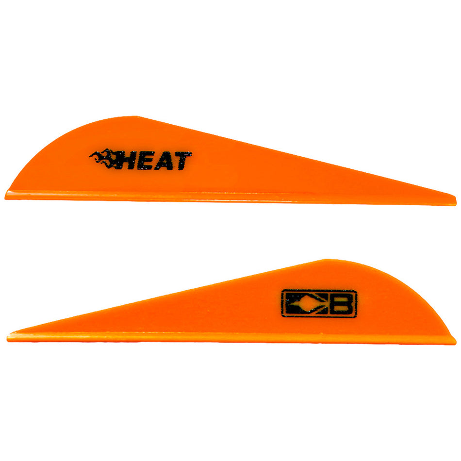 Bohning Heat Arrow Vanes Neon Orange 36-Pack - 2.5 Inch