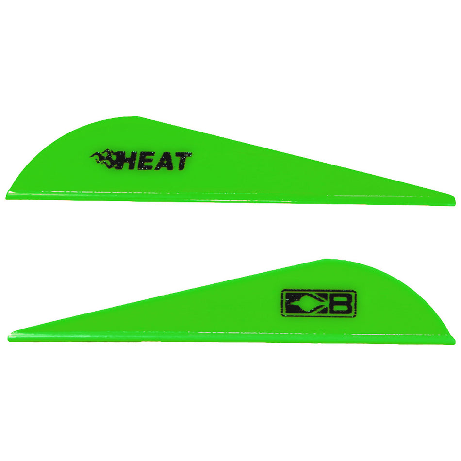 Bohning Heat Arrow Vanes Neon Green 36-Pack - 2.5 Inch