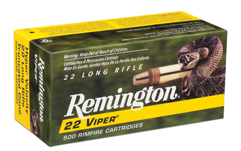 Remington .22 Long Rifle Rimefire Ammo 22 Viper Truncated Cone Solid FMJ 36 grain 
