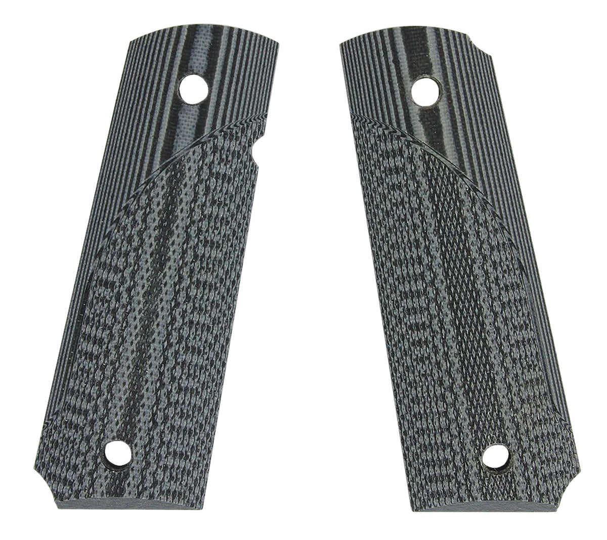 Pachmayr Tactical G10 Grip Panels 61001 Fine Checkered Black and Gray – 1911