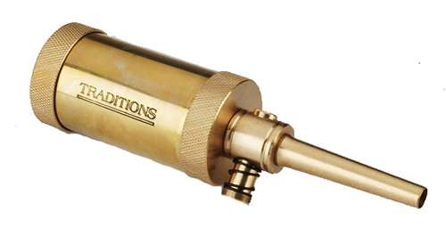Traditions Compact Field Tubular Powder Flask Brass