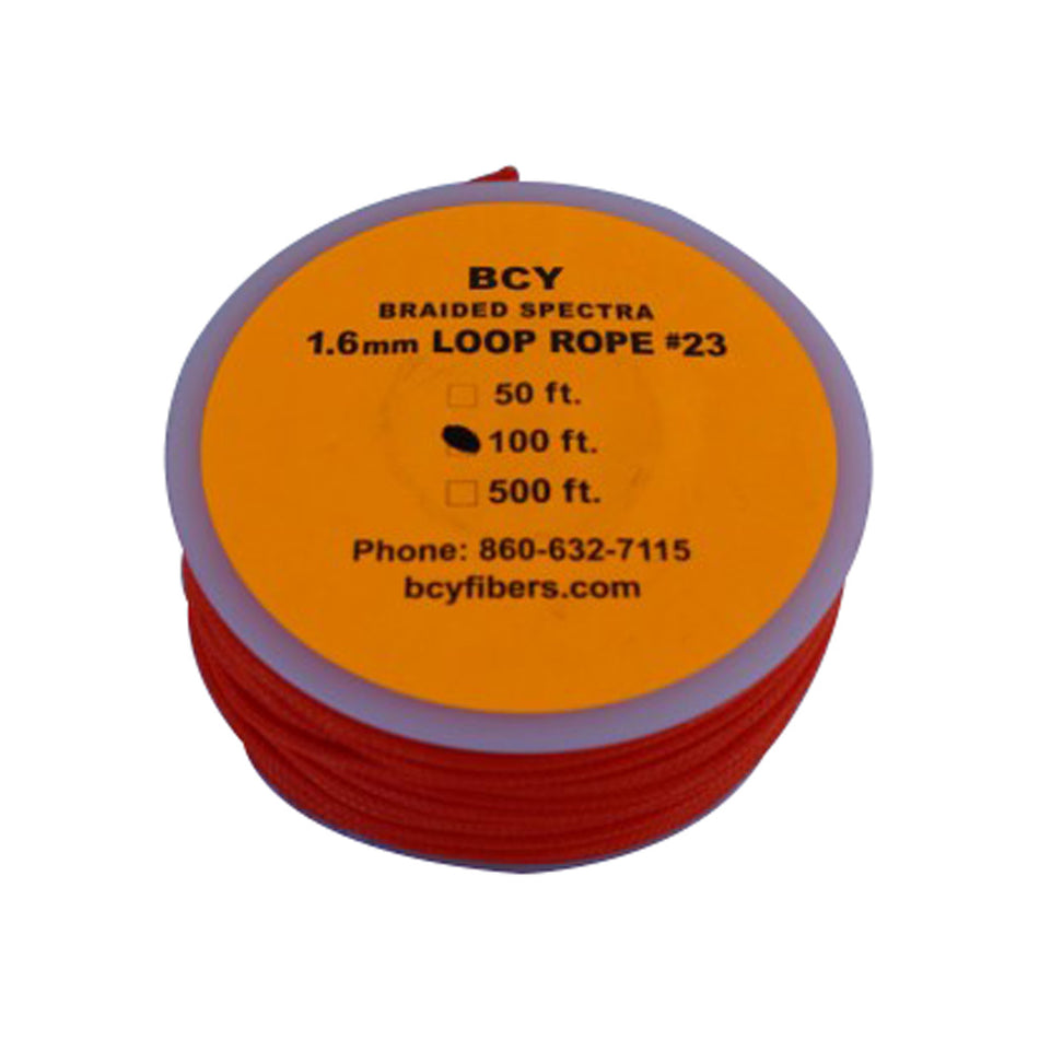 BCY 23 Neon Orange Braided D-Loop Release Material 100 ft.
