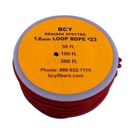 BCY 23 Red Braided D-Loop Release Material 100 ft.