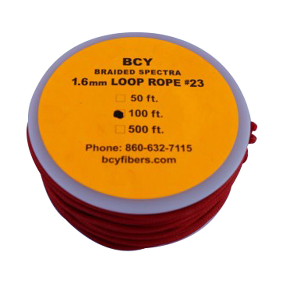 BCY 23 Red Braided D-Loop Release Material 100 ft.