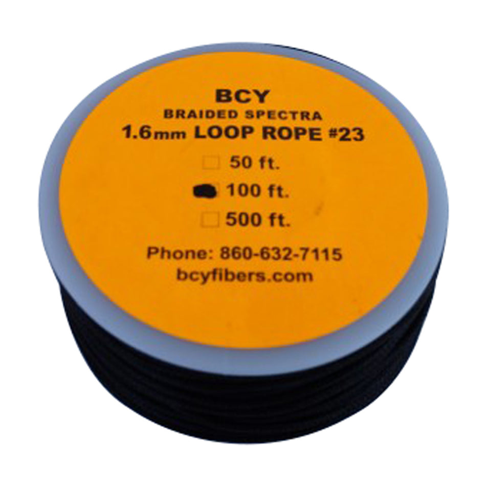 BCY 23 Black Braided D-Loop Release Material 100 ft.
