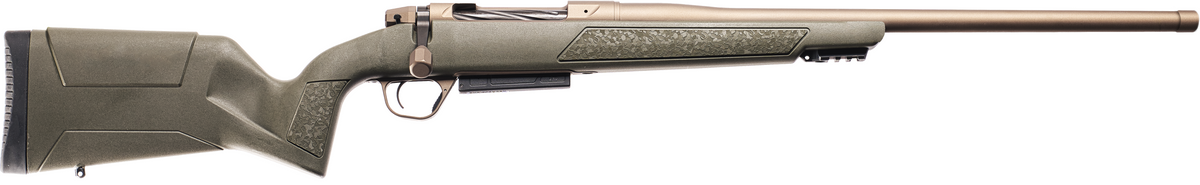 Christensen Arms Evoke .308 Win Bolt-Action Rifle, 20" Threaded Barrel, Burnt Bronze Cerakote, OD Green Stock