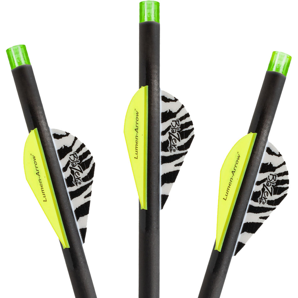 Lumenok 20 in. Carbon Crossbow Bolts Green Flat Lighted Nocks 3 pk.