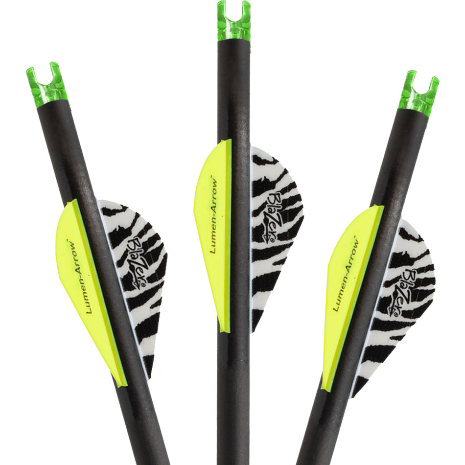 Lumenok 20 in. Carbon Crossbow Bolts Green Capture Lighted Nocks 3 pk.