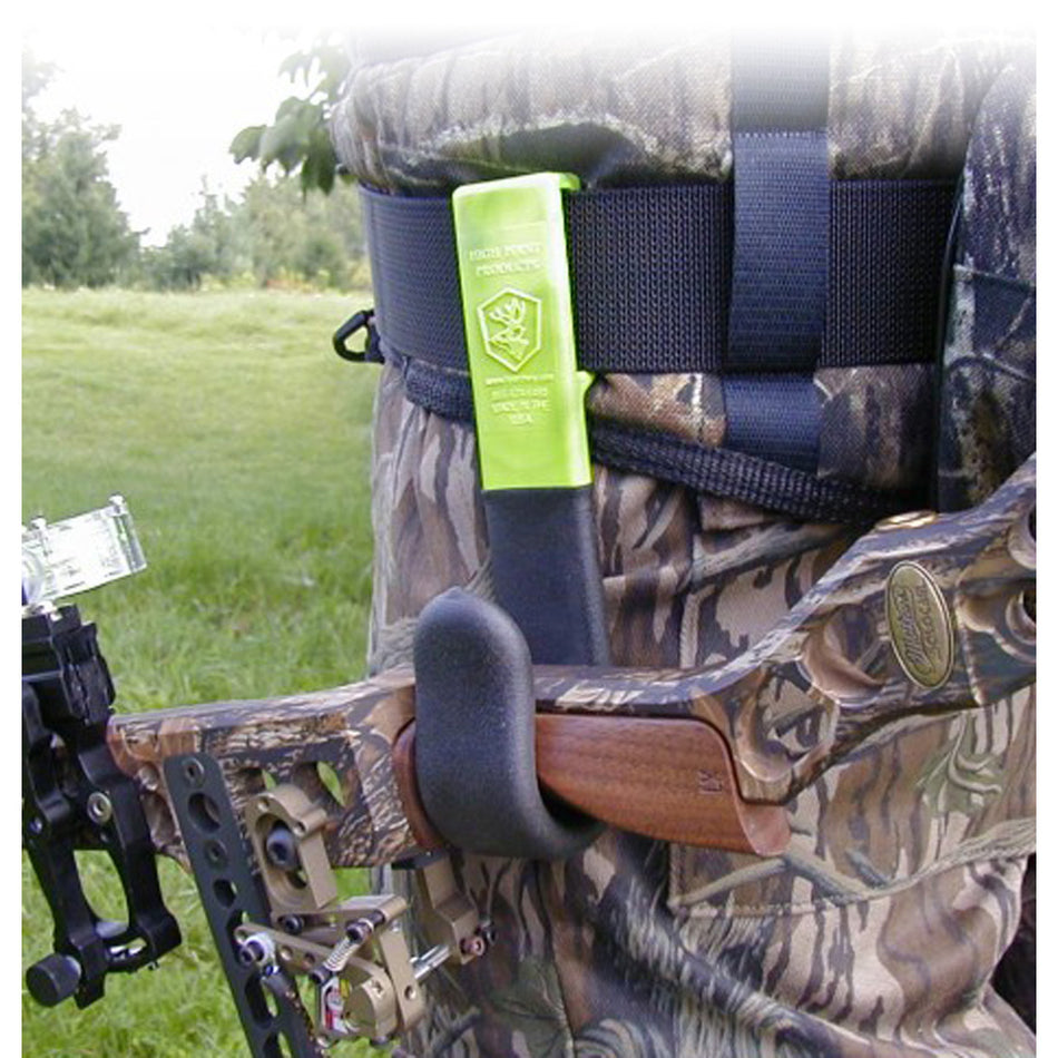 High Point Black Narrow Grip Belt Bow Holster