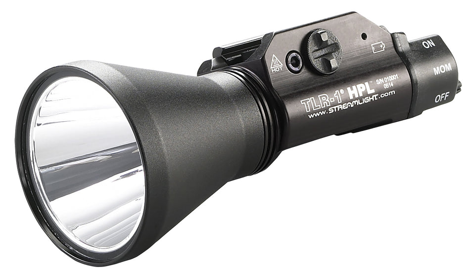 Streamlight TLR-1 HPL Gun Light Black 1,000 Lumen High Power LED Rail Mount