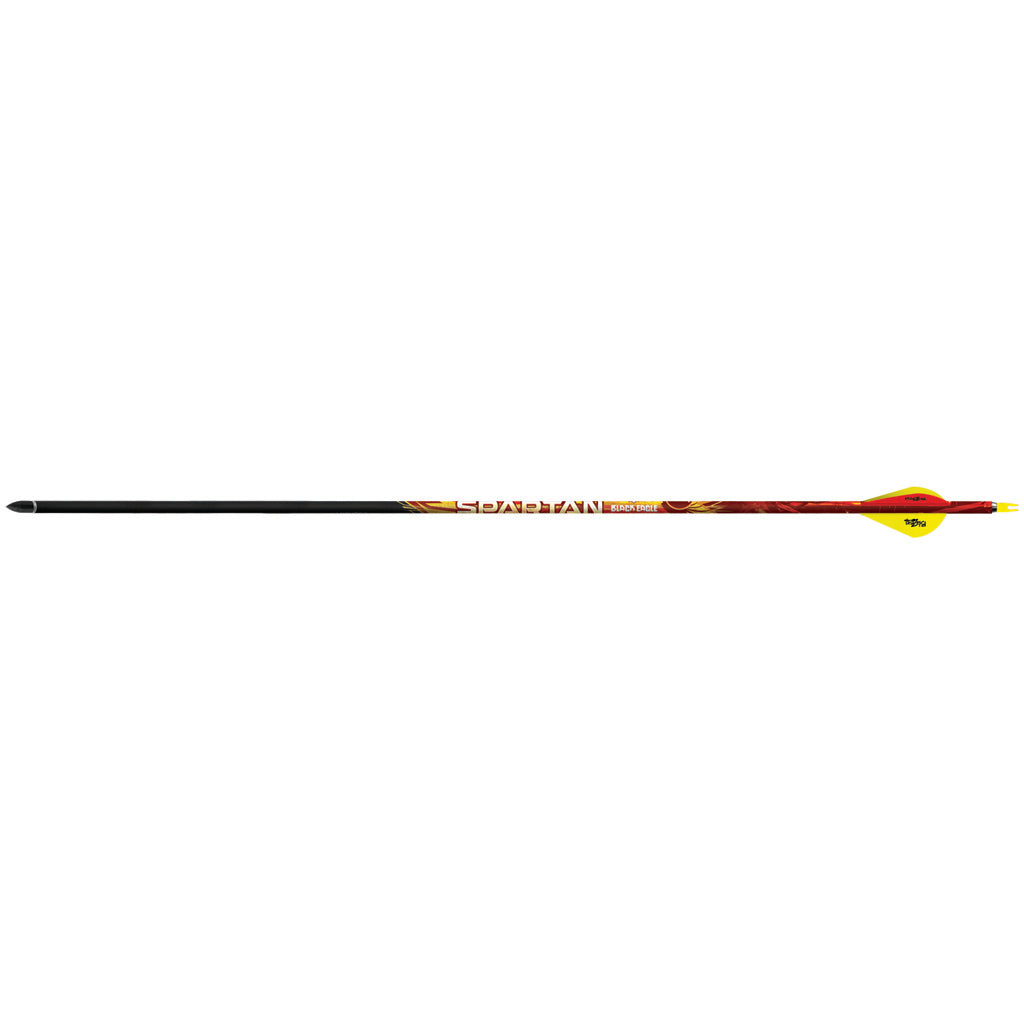 Black Eagle Spartan 350 Carbon Arrows .001 with Blazer Vanes, 6-Pack