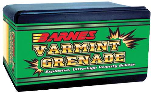 Barnes Varmint Grenade 22 Hornet 30gr Frangible Flat Base Hollow Point 100/Box
