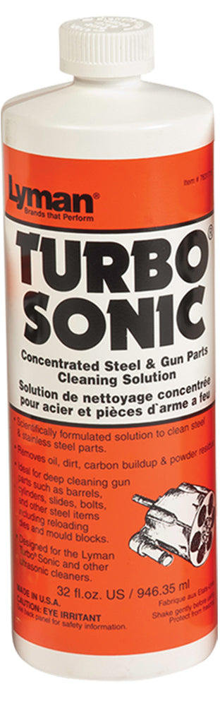 Lyman 7631715 32 oz Turbo Sonic Ultrasonic Gun Parts Cleaner Solution