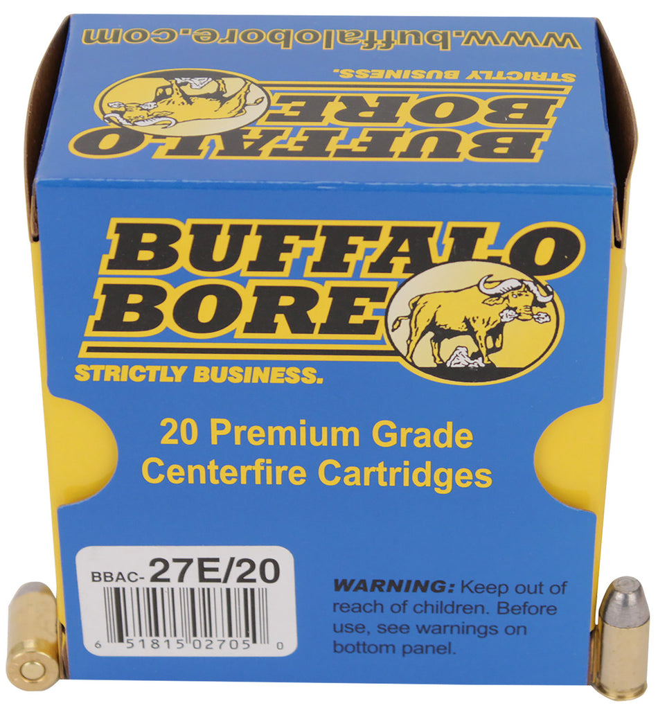 Buffalo Bore .380 ACP/Auto 27E20 Standard Pressure Hard Cast Flat Nose 100 Grain