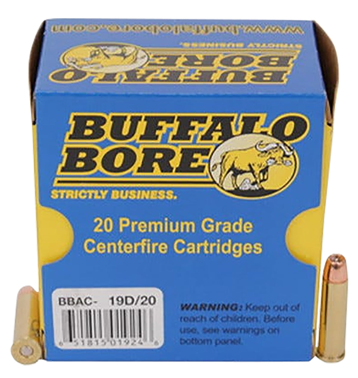 Buffalo Bore .357 Magnum 19D20 Heavy Jacketed Hollow Point JHP 125 Grain