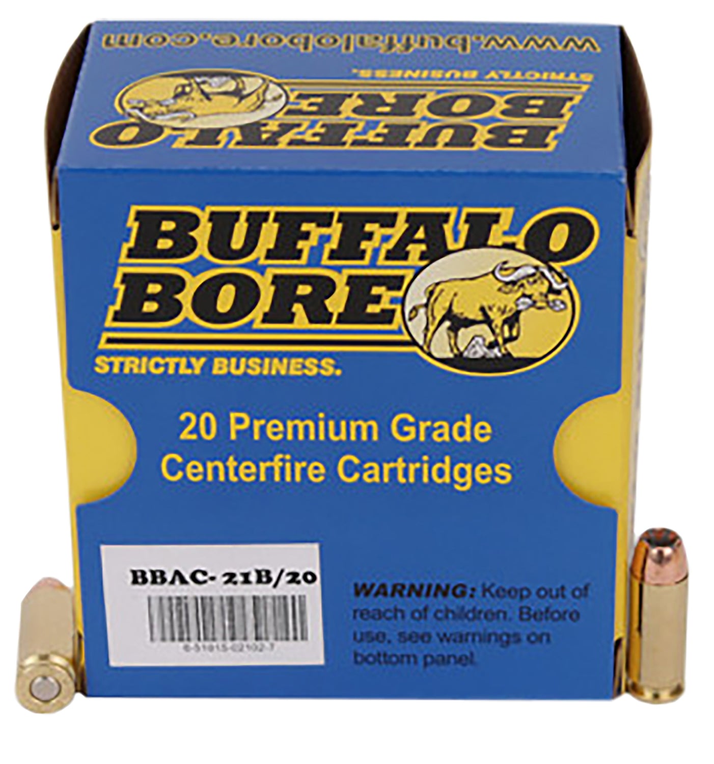 Buffalo Bore 10mm Auto 21B20 Heavy Jacketed Hollow Point JHP 180 Grain