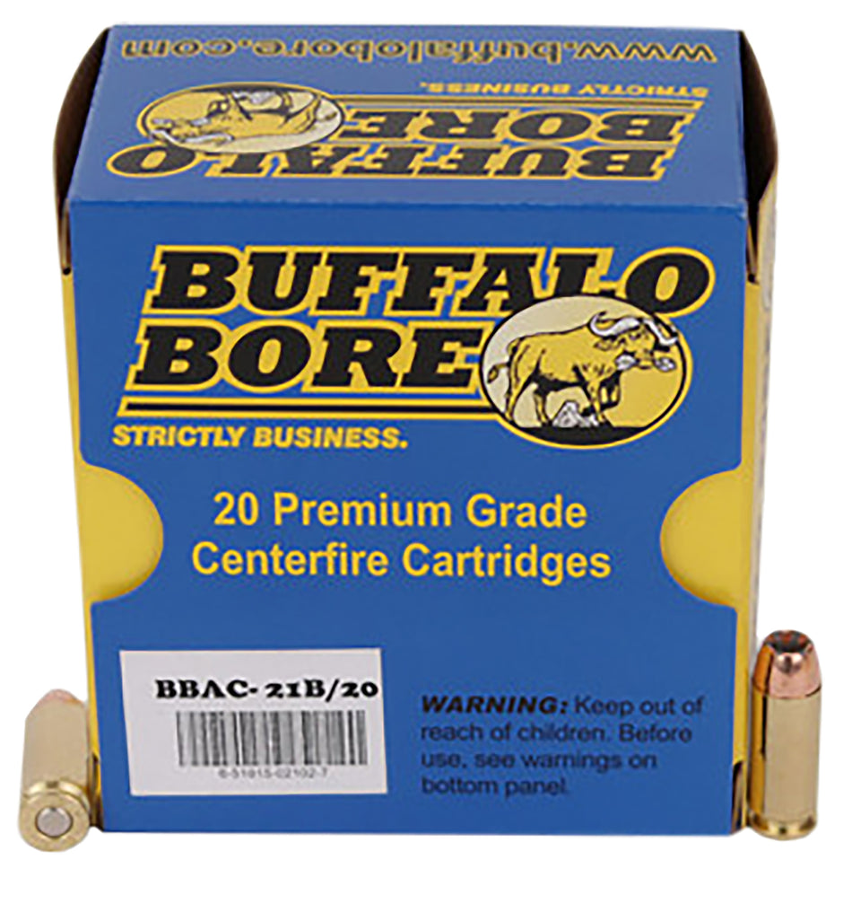 Buffalo Bore 10mm Auto 21B20 Heavy Jacketed Hollow Point JHP 180 Grain