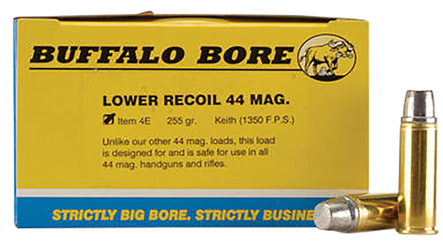 Buffalo Bore .44 Magnum 4E20 Low Recoil Hard Cast 255 Grain