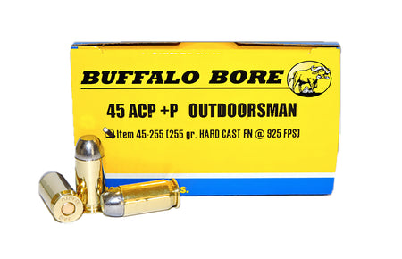 Buffalo Bore .45 ACP/Auto 4525520 Outdoorsman Hard Cast Flat Nose 255 Grain