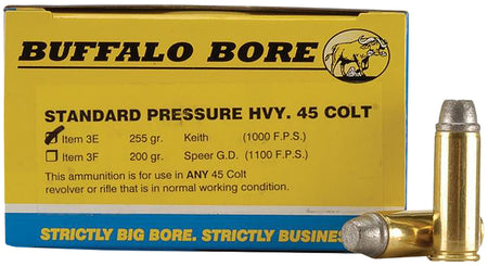 Buffalo Bore .45 Long Colt 3E20 Standard Pressure Gas Checked Soft Cast 255 Grain