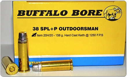 Buffalo Bore .38 Special 20H20 Outdoorsman Hard Cast 158 Grain