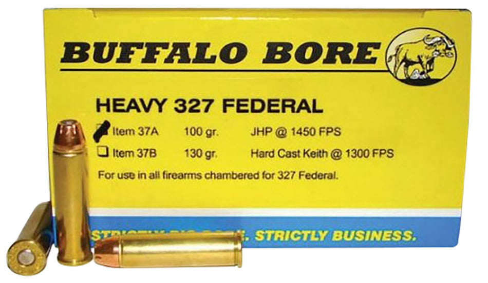 Buffalo Bore .327 Federal Mag 37A20 Heavy Jacketed Hollow Point JHP 100 Grain