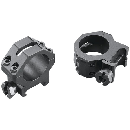 Weaver Mounts 48360 Skeleton Rings 1" Medium Matte Black Four-Hole