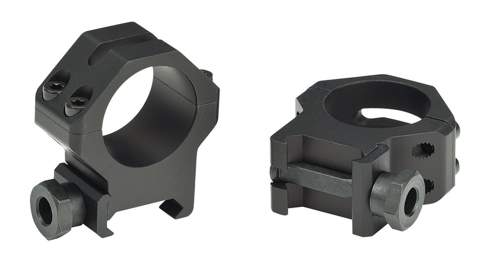 Weaver Mounts 48361 Skeleton Rings 1" High Matte Black Four-Hole