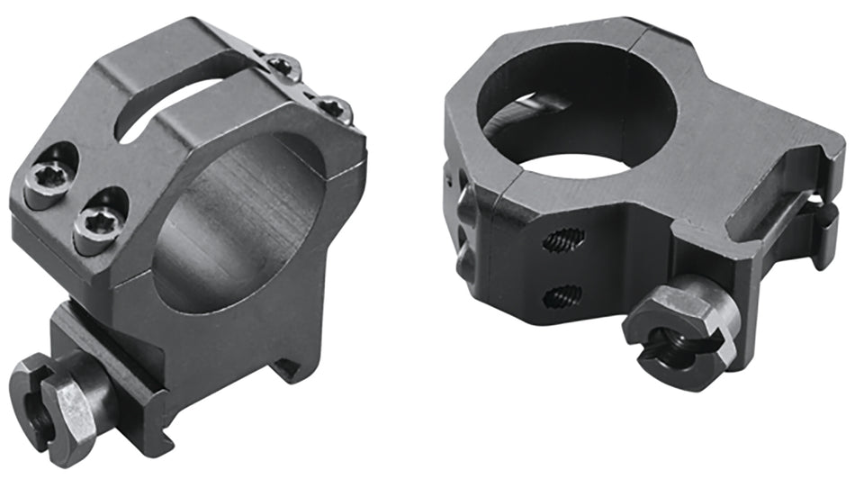 Weaver Mounts 48362 Skeleton Rings 1" Extra High Matte Black Four-Hole