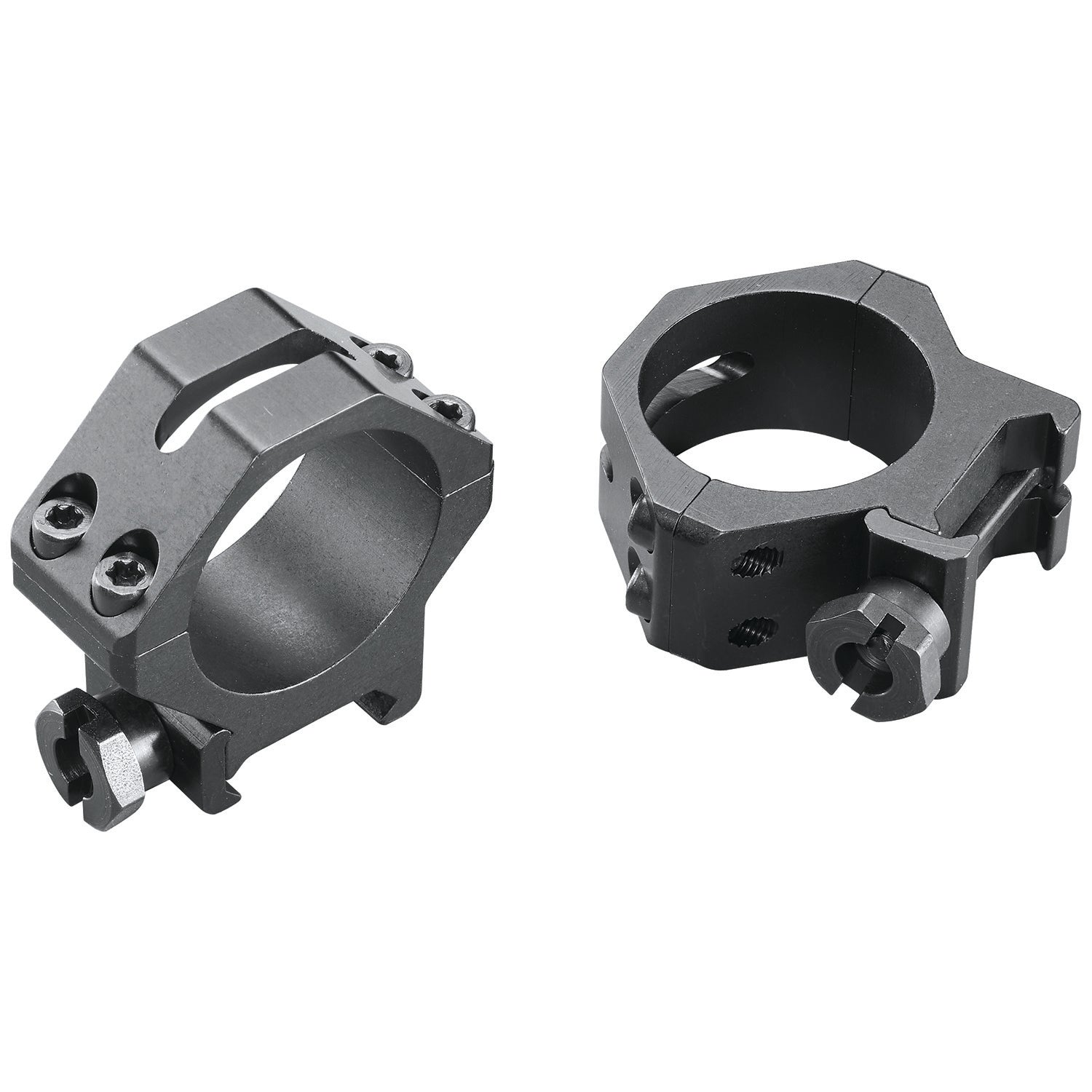 Weaver Mounts 48364 Skeleton Rings 30mm Low Matte Black Four-Hole