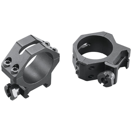 Weaver Mounts 48364 Skeleton Rings 30mm Low Matte Black Four-Hole