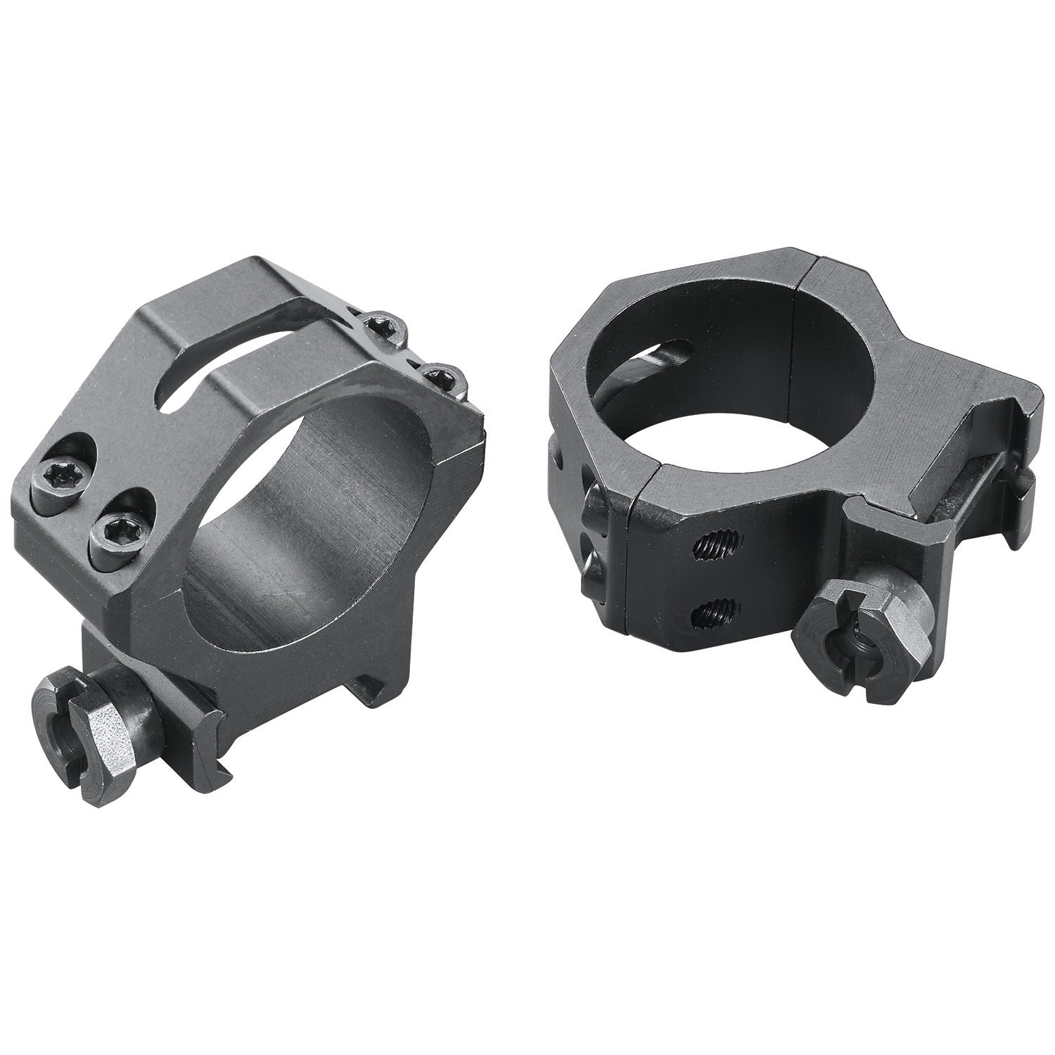 Weaver Mounts 48365 Skeleton Rings 30mm Medium Matte Black Four-Hole