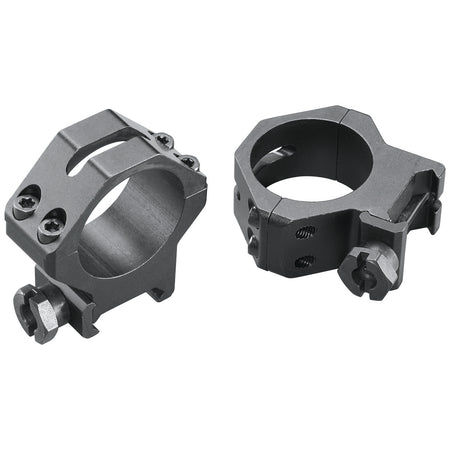 Weaver Mounts 48365 Skeleton Rings 30mm Medium Matte Black Four-Hole