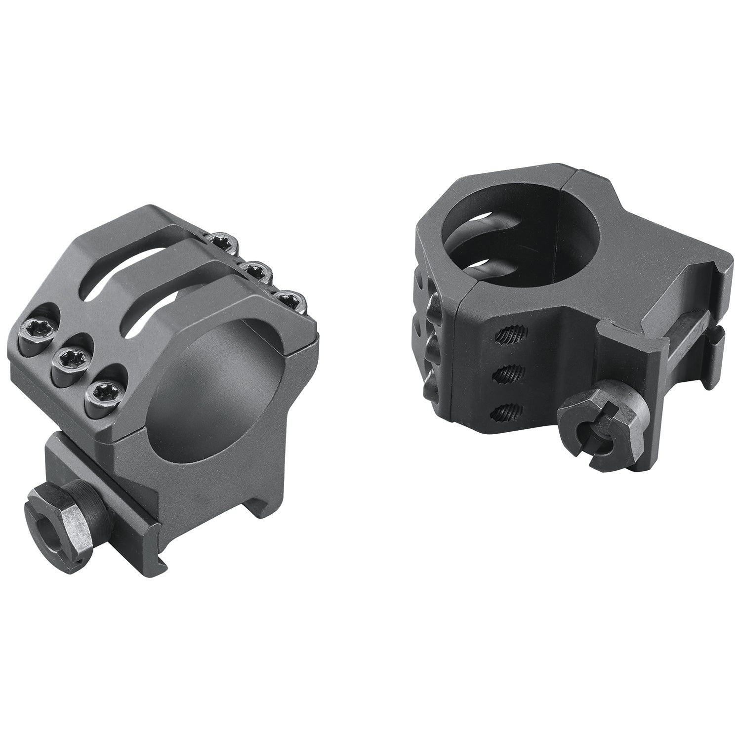Weaver Mounts 99690 Picatinny Rings 1" Extra High Matte Black Six-Hole