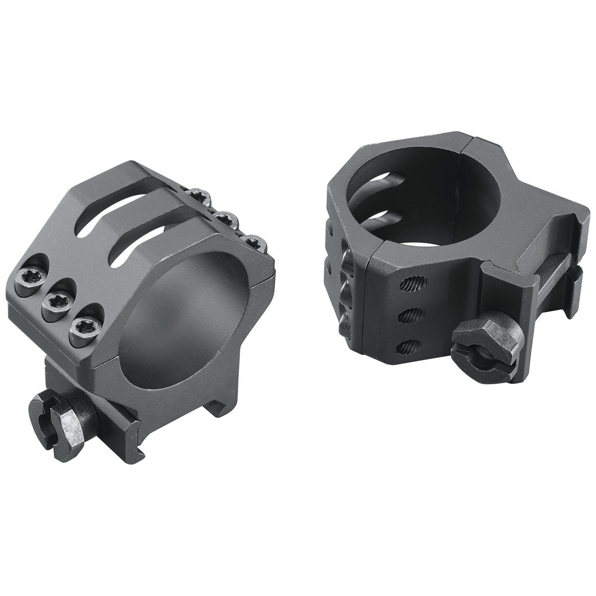 Weaver Mounts 99693 Picatinny Rings 30mm Medium Matte Black Six-Hole