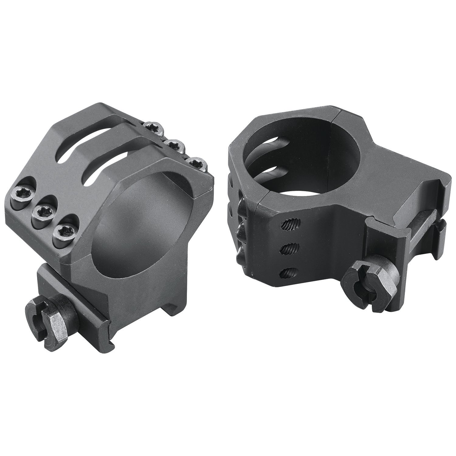 Weaver Mounts 99695 Picatinny Rings 30mm Extra High Matte Black Six-Hole