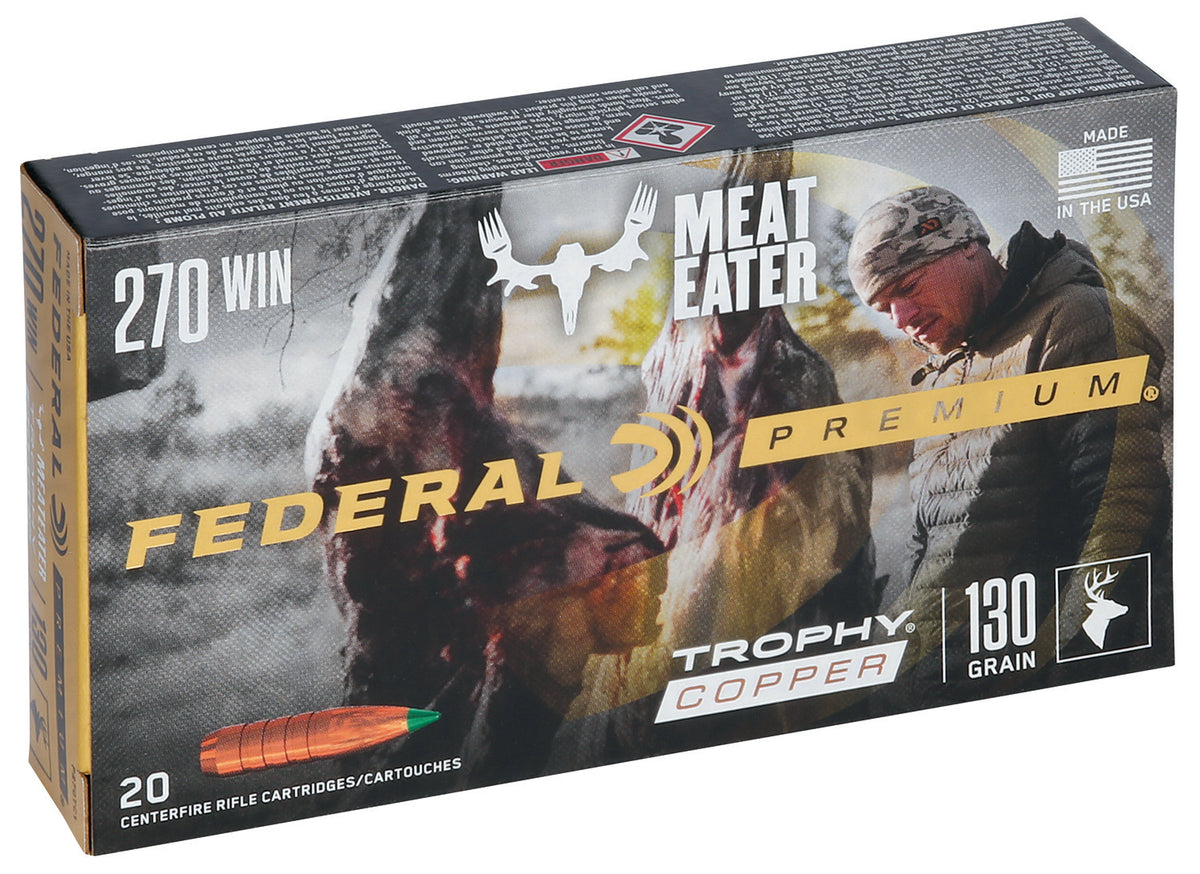 Federal .270 Winchester P270TC1 Premium Trophy Copper 130 Grain