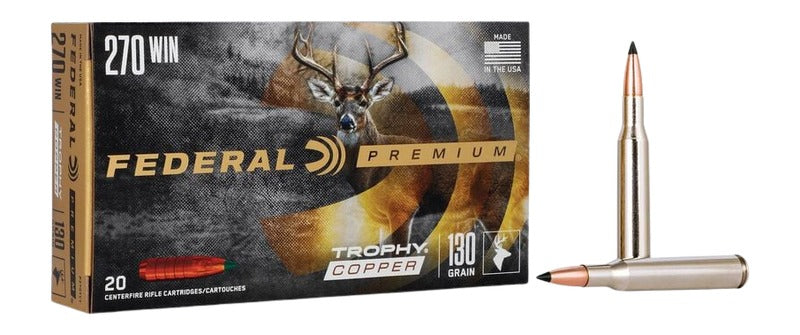 Federal .270 Winchester P270TC1 Premium Trophy Copper 130 Grain