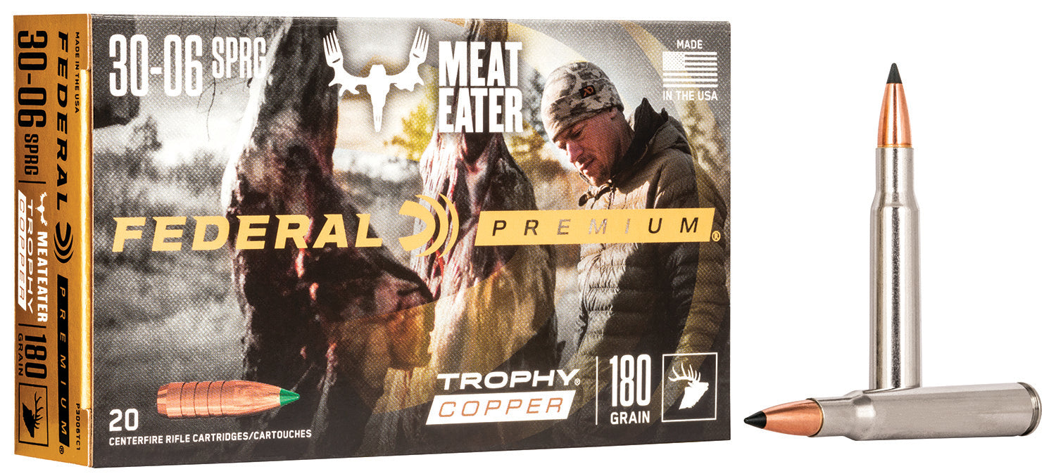 Federal .30-06 Springfield P3006TC1 Premium Trophy Copper 180 Grain