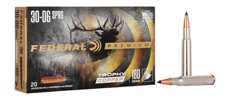 Federal .30-06 Springfield P3006TC1 Premium Trophy Copper 180 Grain