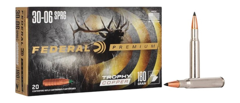 Federal .30-06 Springfield P3006TC1 Premium Trophy Copper 180 Grain