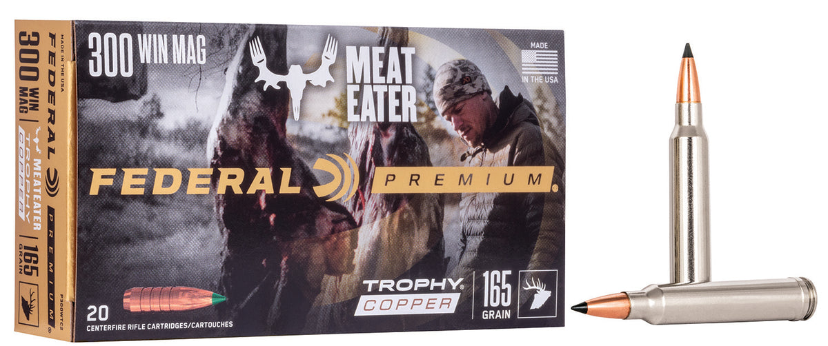 Federal .300 Winchester Mag P300WTC2 Premium Trophy Copper 165 Grain