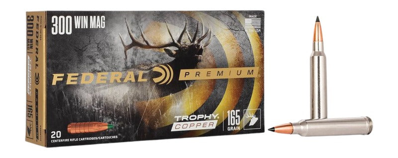 Federal .300 Winchester Mag P300WTC2 Premium Trophy Copper 165 Grain