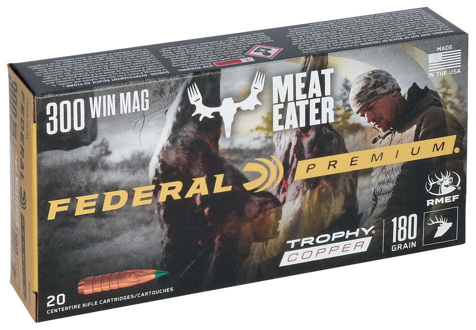 Federal .300 Winchester Mag P300WTC1 Premium Trophy Copper 180 Grain